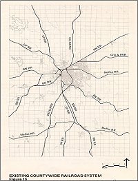 Five railroads entering Lincoln in 1975