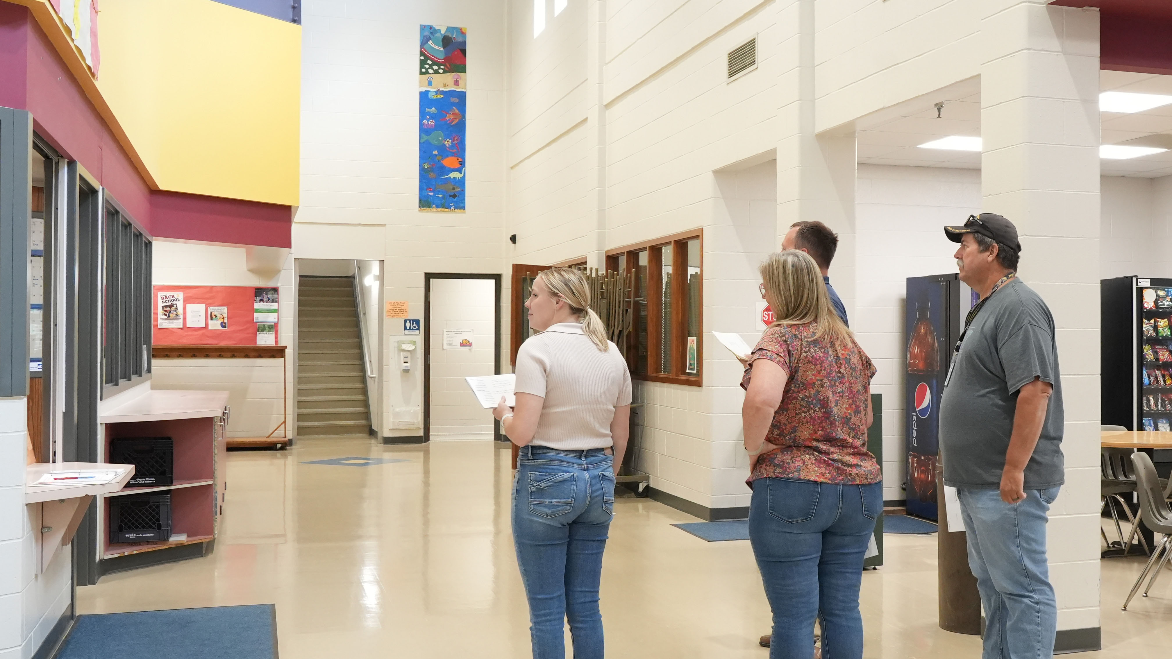 A team assessing a rec center