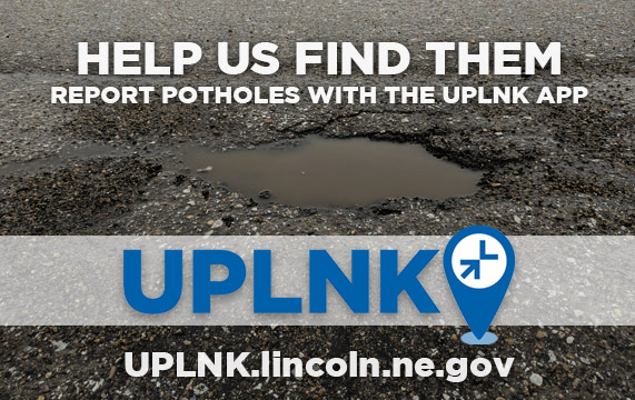 graphic for UPLNK app to report potholes